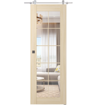 Avon 10 Lite Clear Loire Ash Barn doors