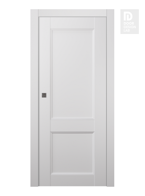 Oxford Uno 07 R Snow White Modern Interior Pocket Door by Belldinni