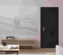 Alda Black Matte Double pocket doors