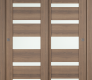 Avon 07-05 Vetro Pecan Nutwood Modern Interior Bypass Doors by Belldinni