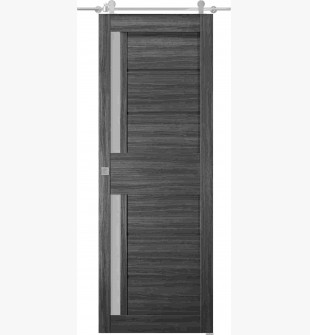 Esta Vetro Gray Oak Barn doors