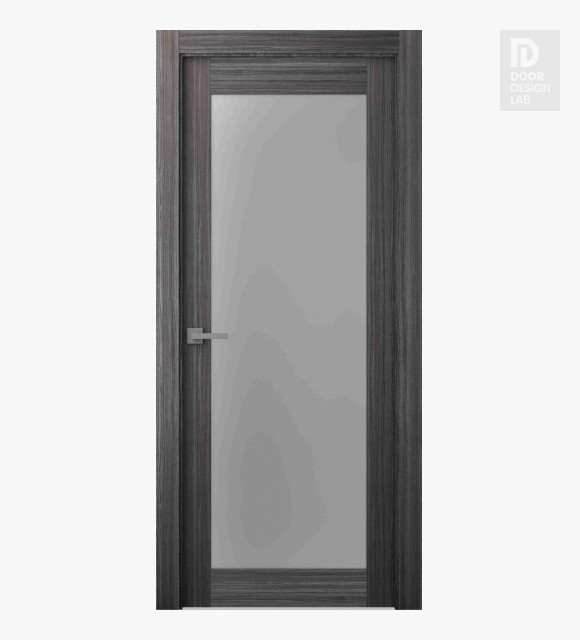 Palladio 207 Vetro Gray Oak Modern Interior Door by Belldinni