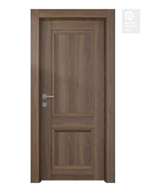 Oxford Duo 07 R Pecan Nutwood Modern Interior Door by Belldinni