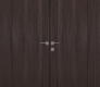 Shaker 1 Panel Veralinga Oak Modern Interior Double Swing Doors by Belldinni