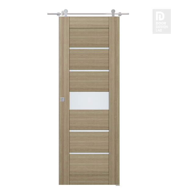 Avon 07-06 Vetro Shambor Modern Interior Barn Door by Belldinni