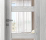 Avon 3 Lite Clear Vetro Ribeira Ash Modern Interior Door by Belldinni