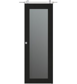 Avon 207 Vetro Black Matte Barn doors