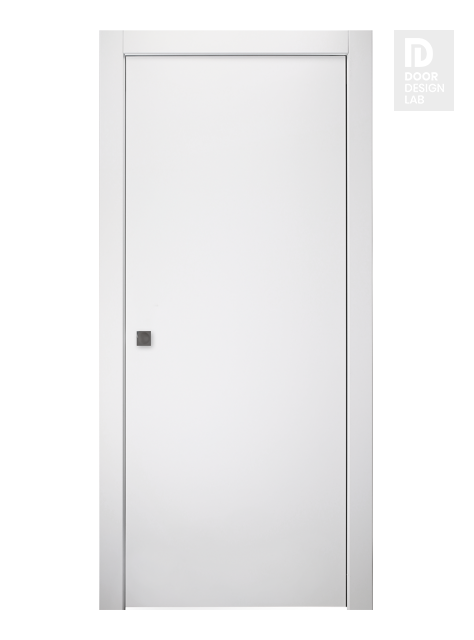 Smart Pro Flat Polar White Modern Interior Pocket Door by Belldinni
