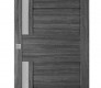 Esta Vetro Gray Oak Modern Interior Barn Door by Belldinni