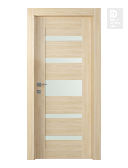 Avon 07-05 Vetro Loire Ash Modern Interior Door by Belldinni