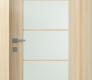 Avon 5 Lite Vetro Loire Ash Modern Interior Door by Belldinni