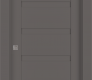 Louver Gray Matte Modern Interior Pocket Door by Belldinni