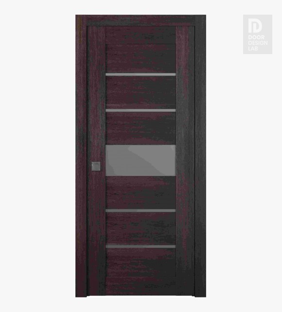 Avon 07-06 Vetro Veralinga Oak Modern Interior Pocket Door by Belldinni