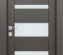 Avon 07-05 Vetro Gray Matte Modern Interior Door by Belldinni
