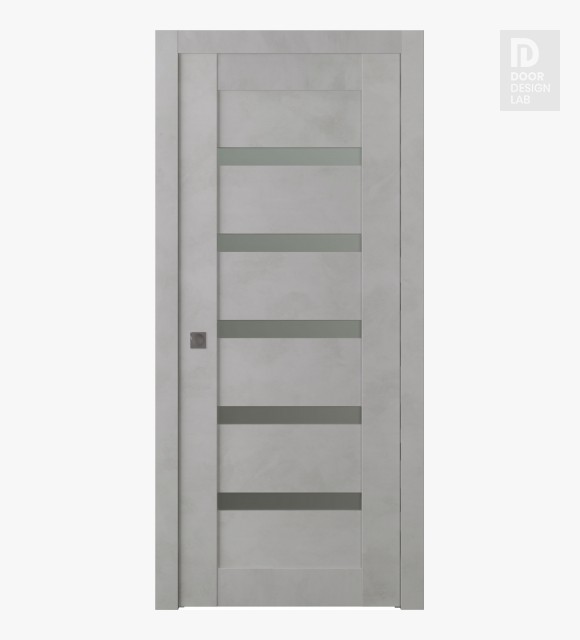 Avon 07-04 Vetro Light Urban Modern Interior Pocket Door by Belldinni