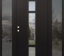 DIAMOND A9 60" X 80" BLACK/BLACK CLEAR GLASS PANEL BLACK LHI WITH 2 SIDELITES MIRRORED GLASS