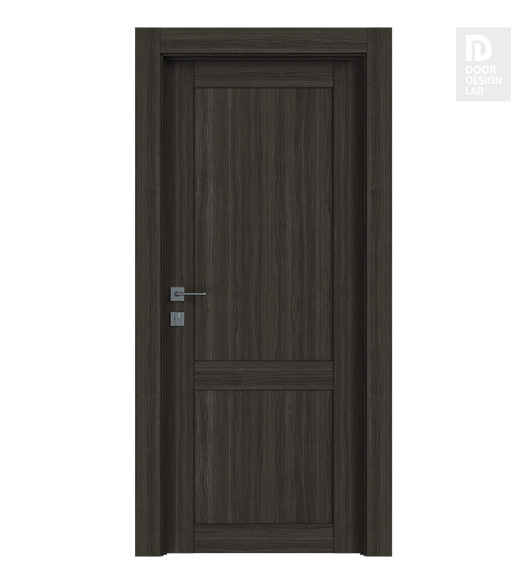 Shaker 2 Panel Gray Oak Modern Interior Door by Belldinni