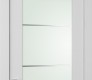 DOOR SLAB SMART PRO H3G 4H VETRO POLAR WHITE 24" X 80" X 1 3/4" TEMPERED FROSTED GLASS