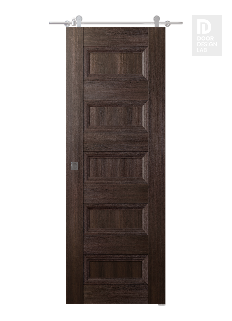 Oxford Duo 07 4R Veralinga Oak Modern Interior Barn Door by Belldinni