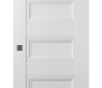 Oxford Duo 07 4R Snow White Modern Interior Barn Door by Belldinni