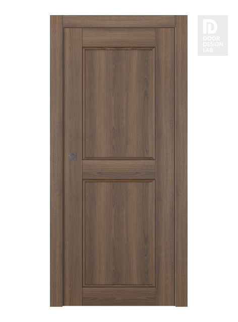 Oxford Uno 07 Rn Pecan Nutwood Modern Interior Pocket Door by Belldinni