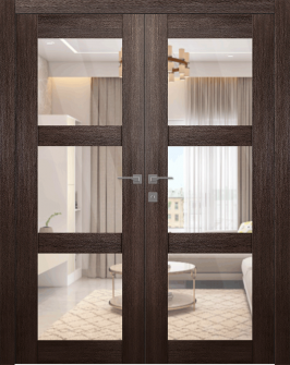 Avon 3 Lite Clear Vetro Veralinga Oak