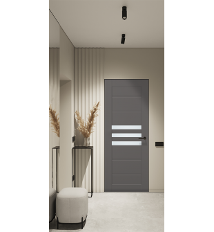 Dome Vetro Gray Matte Frameless