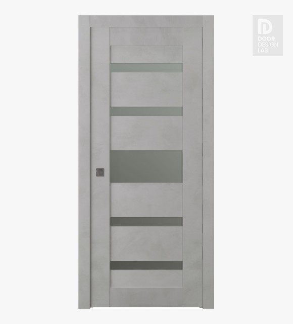 Avon 07-05 Vetro Light Urban Modern Interior Pocket Door by Belldinni