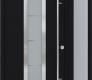 MODERN FRONT STEEL DOOR ARGOS BLACK/WHITE 49 1/4" X 81 11/16" LHI + SIDELITE RIGHT