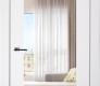 Smart Pro H3g Clear Vetro Polar White Modern Interior Door by Belldinni