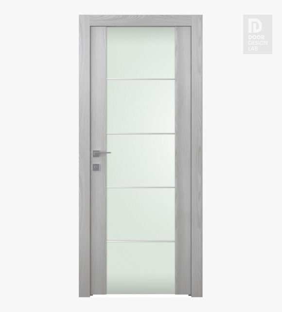 Avon 202 4H Vetro Ribeira Ash Modern Interior Door by Belldinni