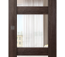 Avon 3 Lite Clear Vetro Veralinga Oak Modern Interior Barn Door by Belldinni