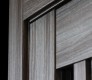 DOOR SLAB ESTA BL VETRO GRAY OAK 30" X 80" X 1 9/16" BLACK GLASS