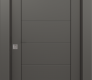 Ermi Gray Matte Modern Interior Pocket Door by Belldinni