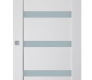 Leora Vetro Bianco Noble Modern Interior Barn Door by Belldinni