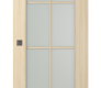 Avon 8 Lite Vetro Loire Ash Modern Interior Barn Door by Belldinni