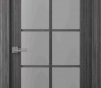 Palladio 10 Lite Vetro Gray Oak Modern Interior Door by Belldinni