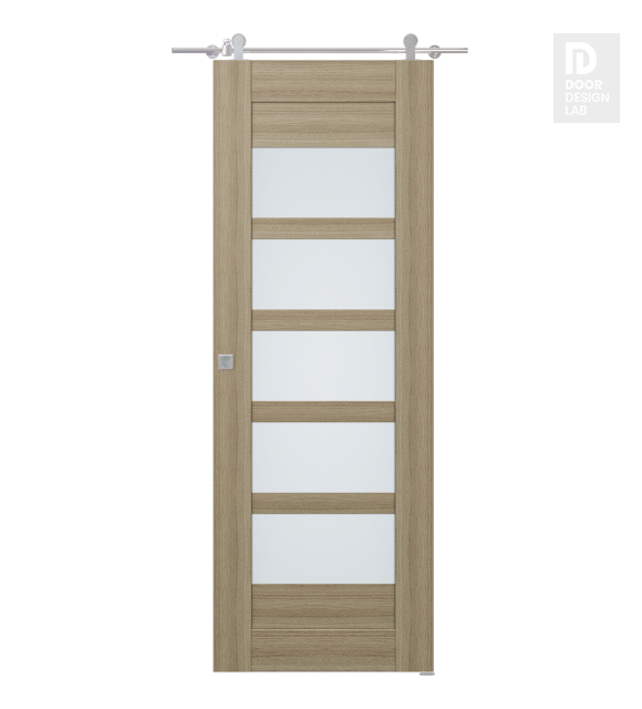 Avon 07-07 Vetro Shambor Modern Interior Barn Door by Belldinni