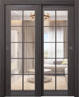 Palladio 10 Lite Clear Vetro Gray Oak