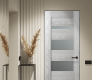 Avon 07-01 Vetro Ribeira Ash Modern Interior Frameless Door by Belldinni