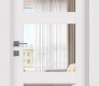 Smart Pro 3 Lite Clear Vetro Polar White Modern Interior Door by Belldinni