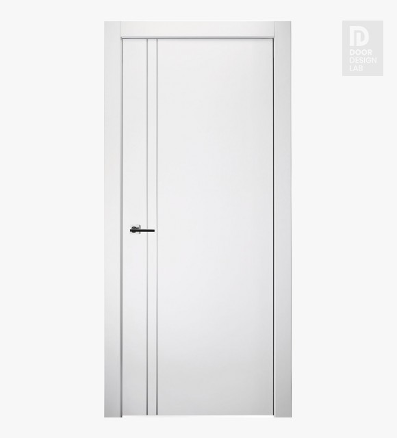 Smart Pro 2V Polar White Modern Interior Door by Belldinni