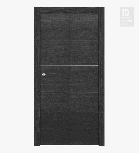 Avanti 2H Black Apricot Modern Interior Bifold Doors by Belldinni