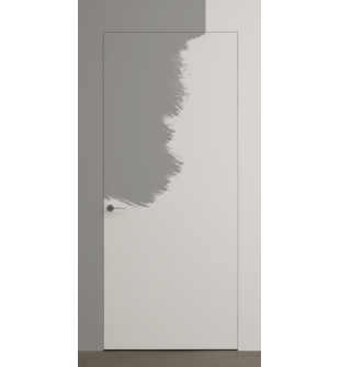 Primed Door Example For Painting In Grey Single Doors