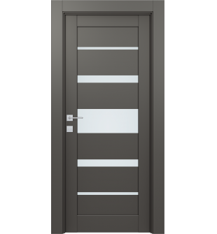 Avon 07-03 Vetro Gray Matte Single Doors