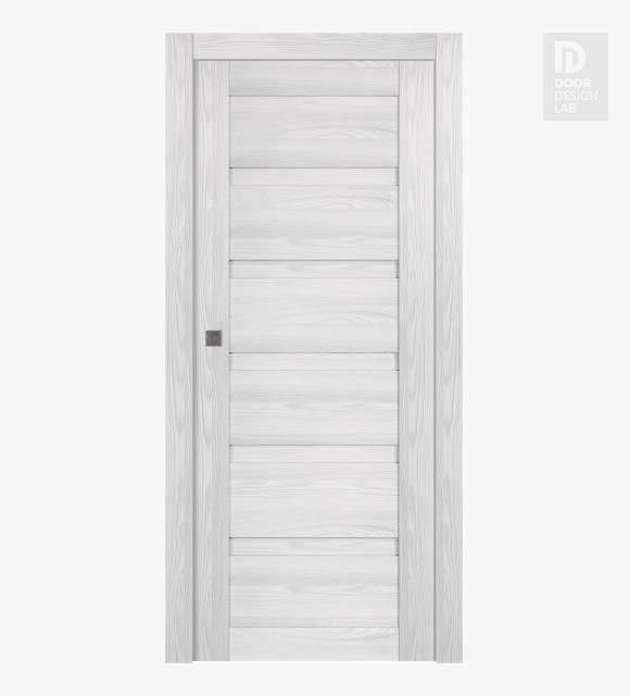 Louver Ribeira Ash Modern Interior Pocket Door by Belldinni