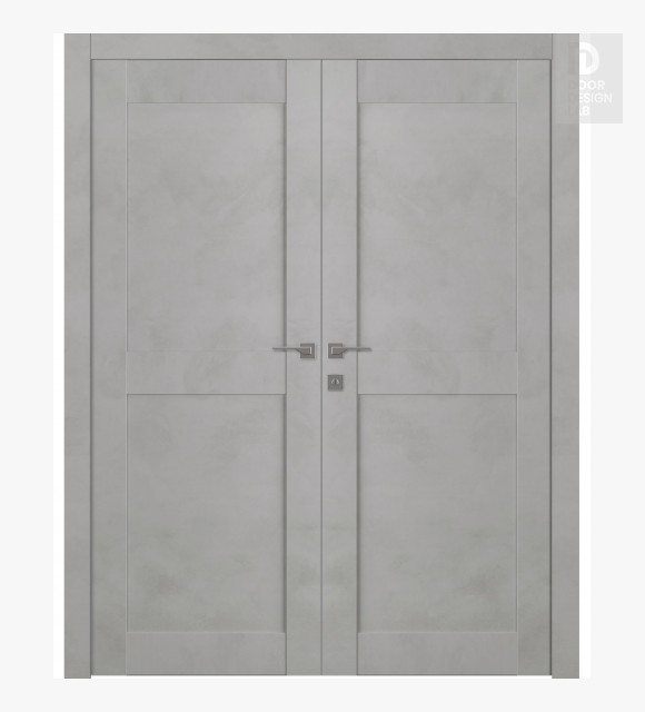 Avon 07 Rn Light Urban Modern Interior Double Swing Doors by Belldinni