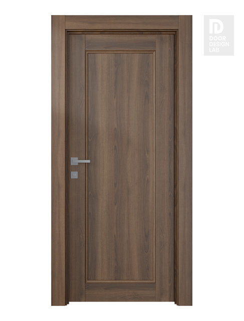 Oxford Uno 07 Pecan Nutwood Modern Interior Door by Belldinni