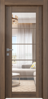 Avon 5 Lite Clear Vetro Pecan Nutwood