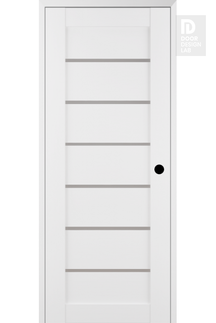 RTA LEFT HAND PREHUNG CONCEALED DOOR SLAB ALBA BIANCO NOBLE 18" X 80" X 1 9/16"